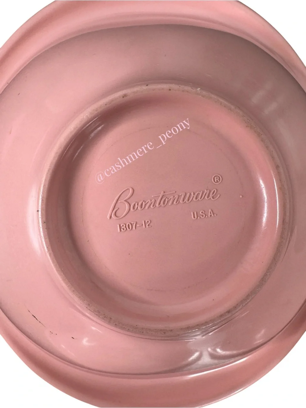 3 VTG BOONTONWARE MELAMINE LIGHT PINK CEREAL BOWLS 5 3/4'' DIAMETER 1307-12 USA